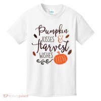 Pumpkin Kisses Harvest Wishes Kids T-Shirt thumb 0