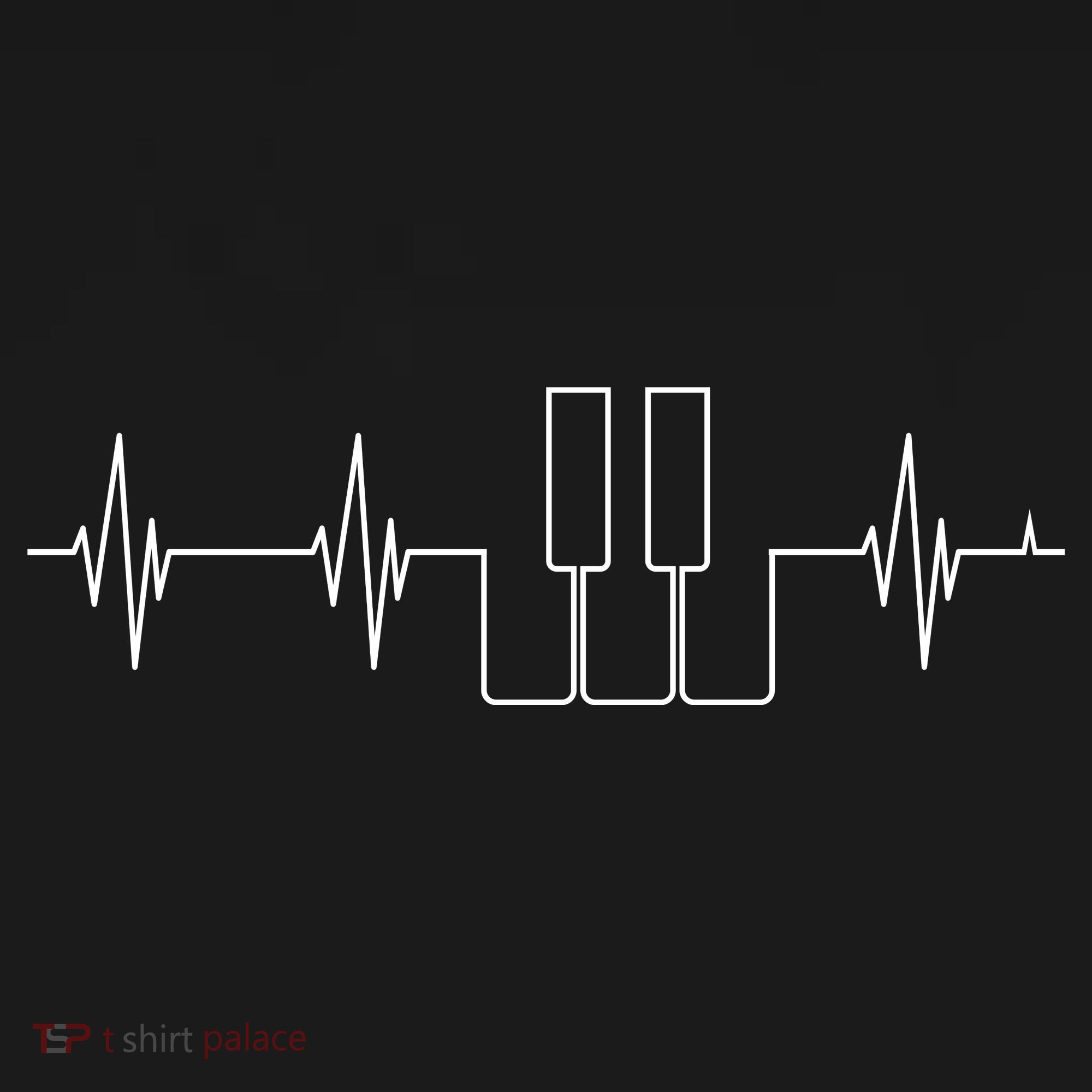 Piano Keys Hearbeat Button