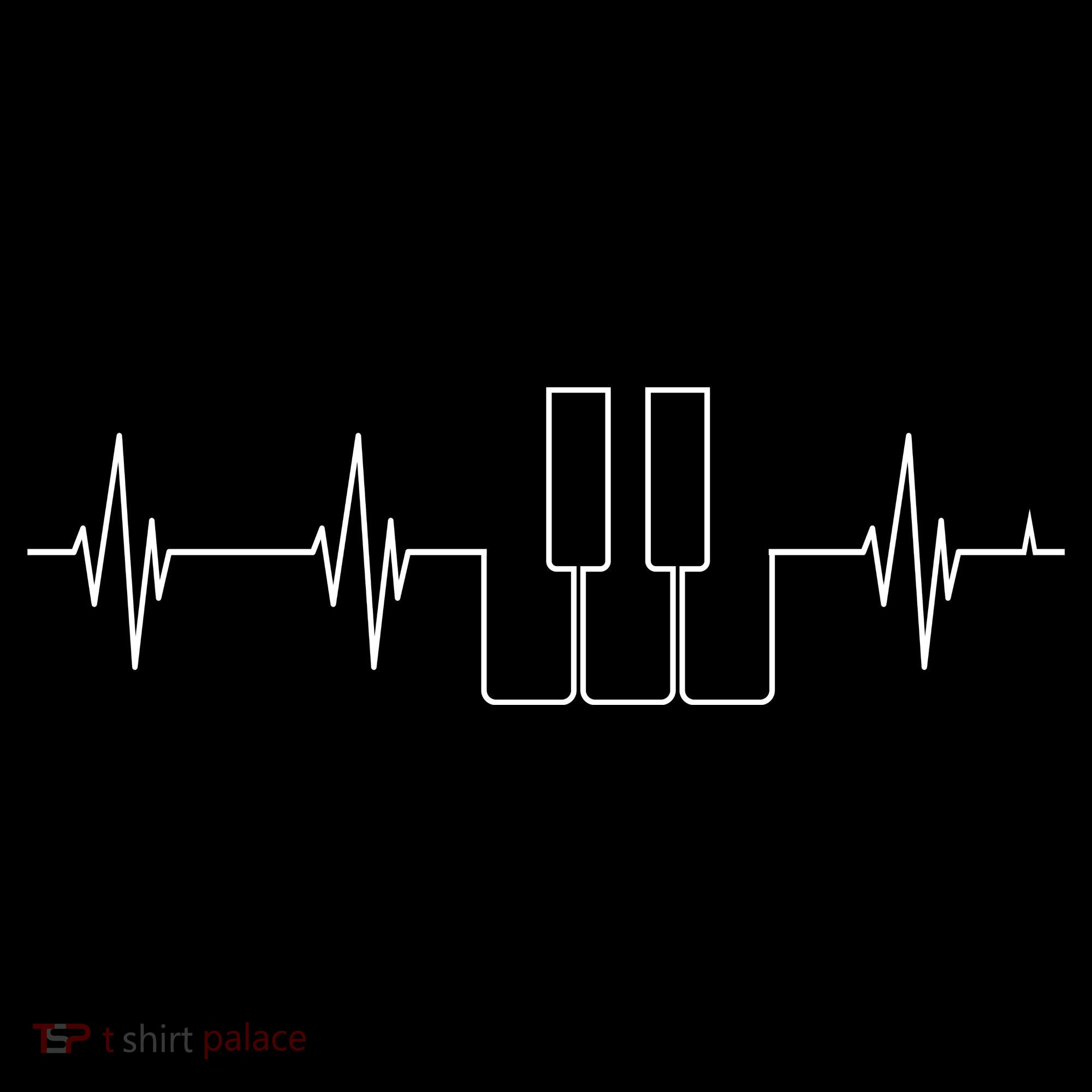 Piano Keys Hearbeat Mousepad