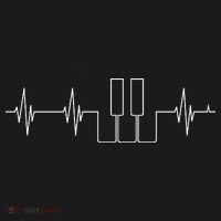 Piano Keys Hearbeat Tote Bag thumb 4