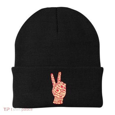 Pro Kamala Harris 2024 Peace Sign Beanie