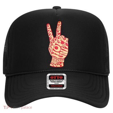 Pro Kamala Harris 2024 Peace Sign Hat