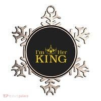 Pickleball King IM His Queen IM Her King Couple Ornament thumb 0