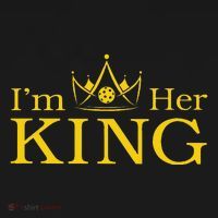Pickleball King IM His Queen IM Her King Couple Ornament thumb 1