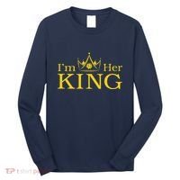Pickleball King IM His Queen IM Her King Couple Long Sleeve Shirt thumb 0