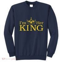Pickleball King IM His Queen IM Her King Couple Sweatshirt thumb 0