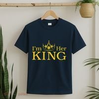 Pickleball King IM His Queen IM Her King Couple T-Shirt thumb 2