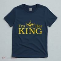 Pickleball King IM His Queen IM Her King Couple T-Shirt thumb 5