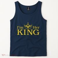 Pickleball King IM His Queen IM Her King Couple Tank Top thumb 2