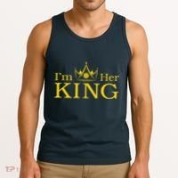 Pickleball King IM His Queen IM Her King Couple Tank Top thumb 3