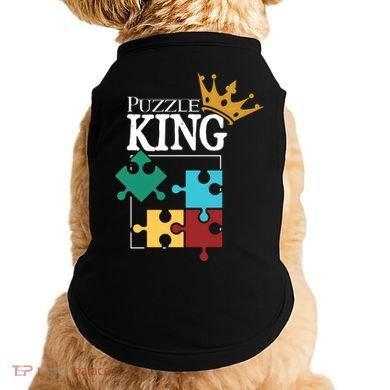 Puzzle King Jigsaw Puzzle Lover Puzzle Pieces Gift Doggie Tank