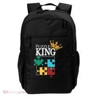 Puzzle King Jigsaw Puzzle Lover Puzzle Pieces Gift Backpack thumb 0