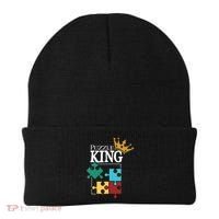 Puzzle King Jigsaw Puzzle Lover Puzzle Pieces Gift Beanie thumb 0