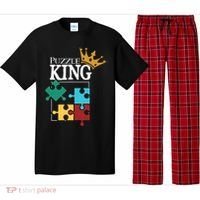 Puzzle King Jigsaw Puzzle Lover Puzzle Pieces Gift Pajama Set thumb 0