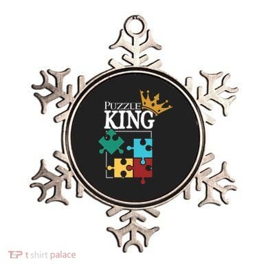Puzzle King Jigsaw Puzzle Lover Puzzle Pieces Gift Ornament
