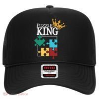 Puzzle King Jigsaw Puzzle Lover Puzzle Pieces Gift Hat thumb 0