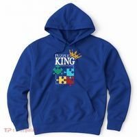 Puzzle King Jigsaw Puzzle Lover Puzzle Pieces Gift Hoodie thumb 0