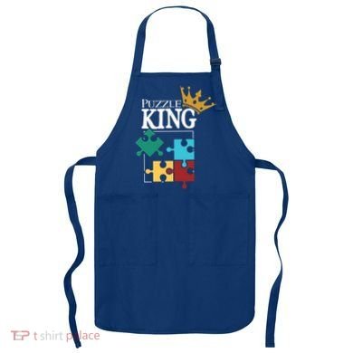 Puzzle King Jigsaw Puzzle Lover Puzzle Pieces Gift Apron