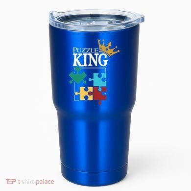 Puzzle King Jigsaw Puzzle Lover Puzzle Pieces Gift Tumbler