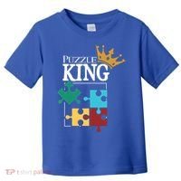 Puzzle King Jigsaw Puzzle Lover Puzzle Pieces Gift Toddler T-Shirt thumb 0