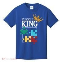 Puzzle King Jigsaw Puzzle Lover Puzzle Pieces Gift Kids T-Shirt thumb 0