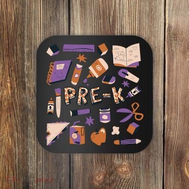Pre K Kindergarten Back To School Coaster