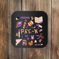 Pre K Kindergarten Back To School Coaster thumb 0