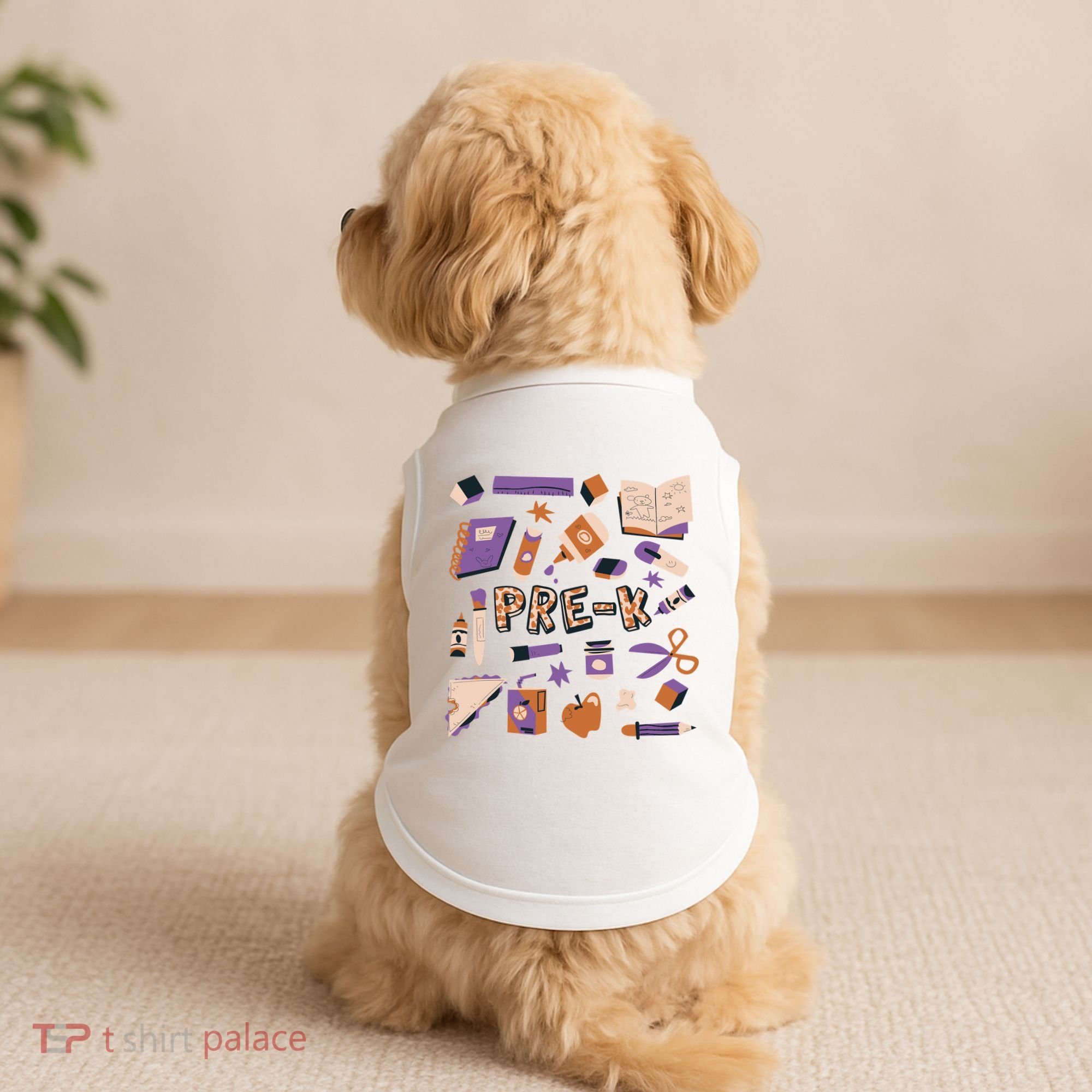 Pre K Kindergarten Back To School Doggie Tank
