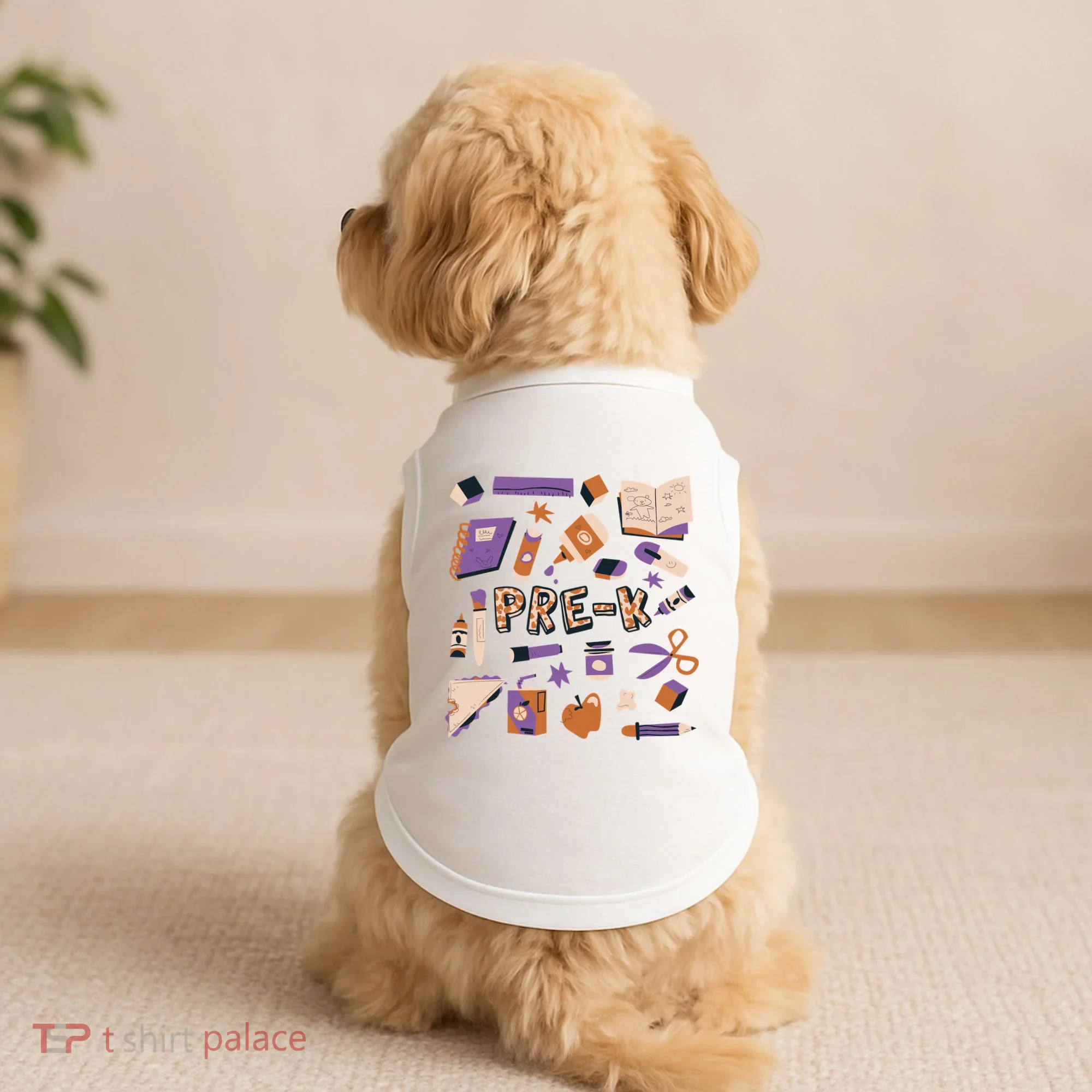 Pre K Kindergarten Back To School Doggie Tank