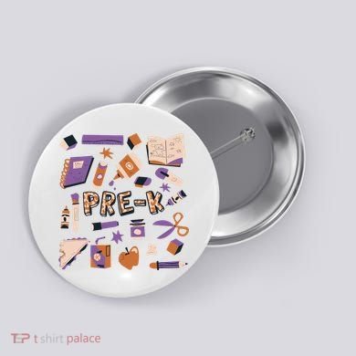 Pre K Kindergarten Back To School Button