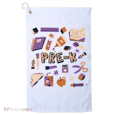 Pre K Kindergarten Back To School Golf Towel