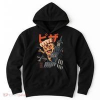 Pizza Kong Kaiju Monsters Fast Food Japanese Art Hoodie thumb 0
