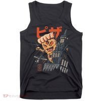 Pizza Kong Kaiju Monsters Fast Food Japanese Art Tank Top thumb 0