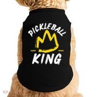 Pickleball King Legend Quote Dink Shot Paddle Player Crown Doggie Tank thumb 0