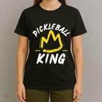 Pickleball King Legend Quote Dink Shot Paddle Player Crown T-Shirt thumb 4