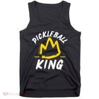 Pickleball King Legend Quote Dink Shot Paddle Player Crown Tank Top thumb 0