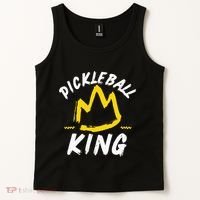 Pickleball King Legend Quote Dink Shot Paddle Player Crown Tank Top thumb 2