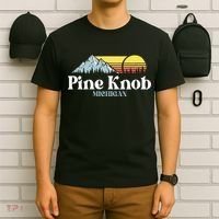 Pine Knob Michigan Ski Snowboarding Vacations Hiking Trails T-Shirt thumb 6