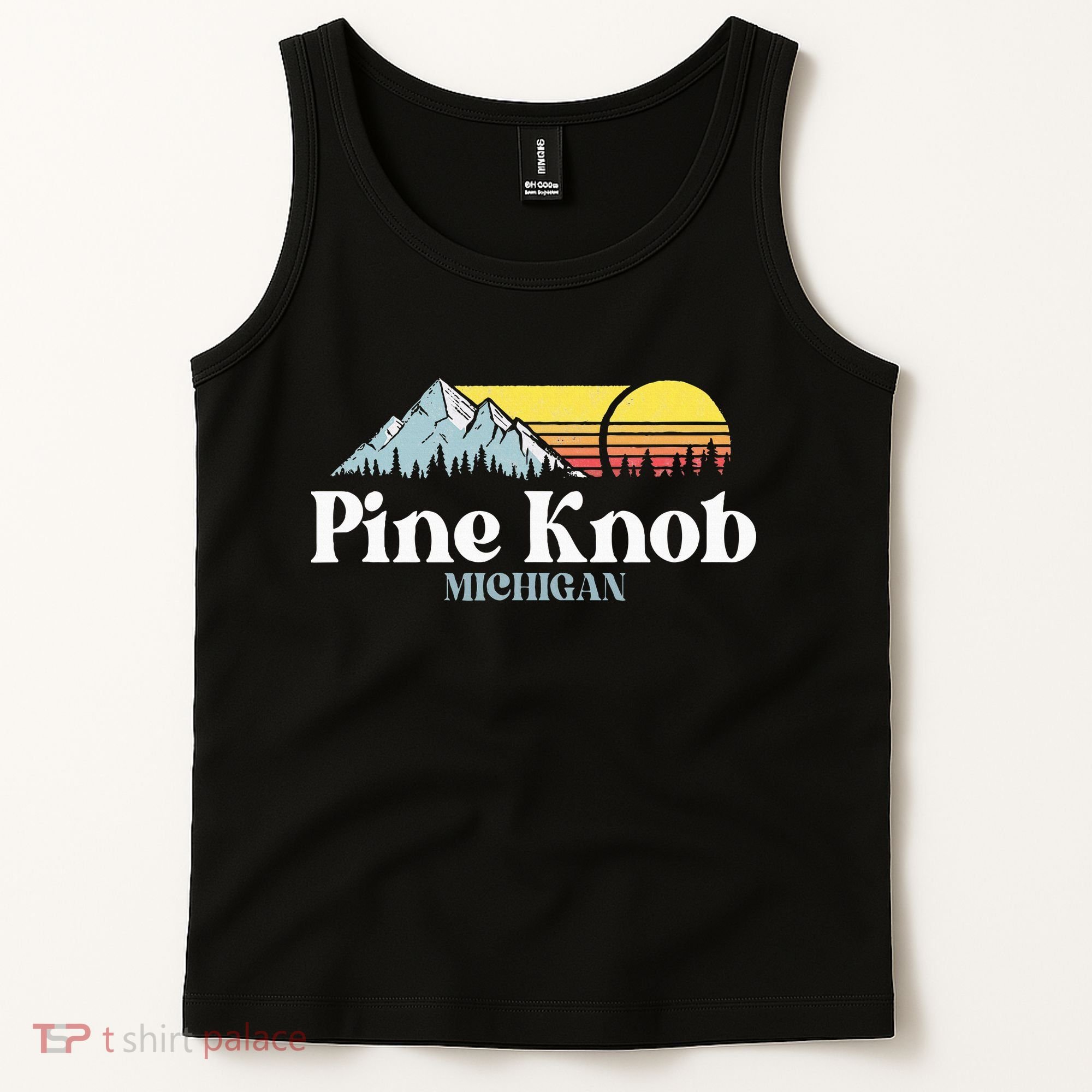 Pine Knob Michigan Ski Snowboarding Vacations Hiking Trails Tank Top