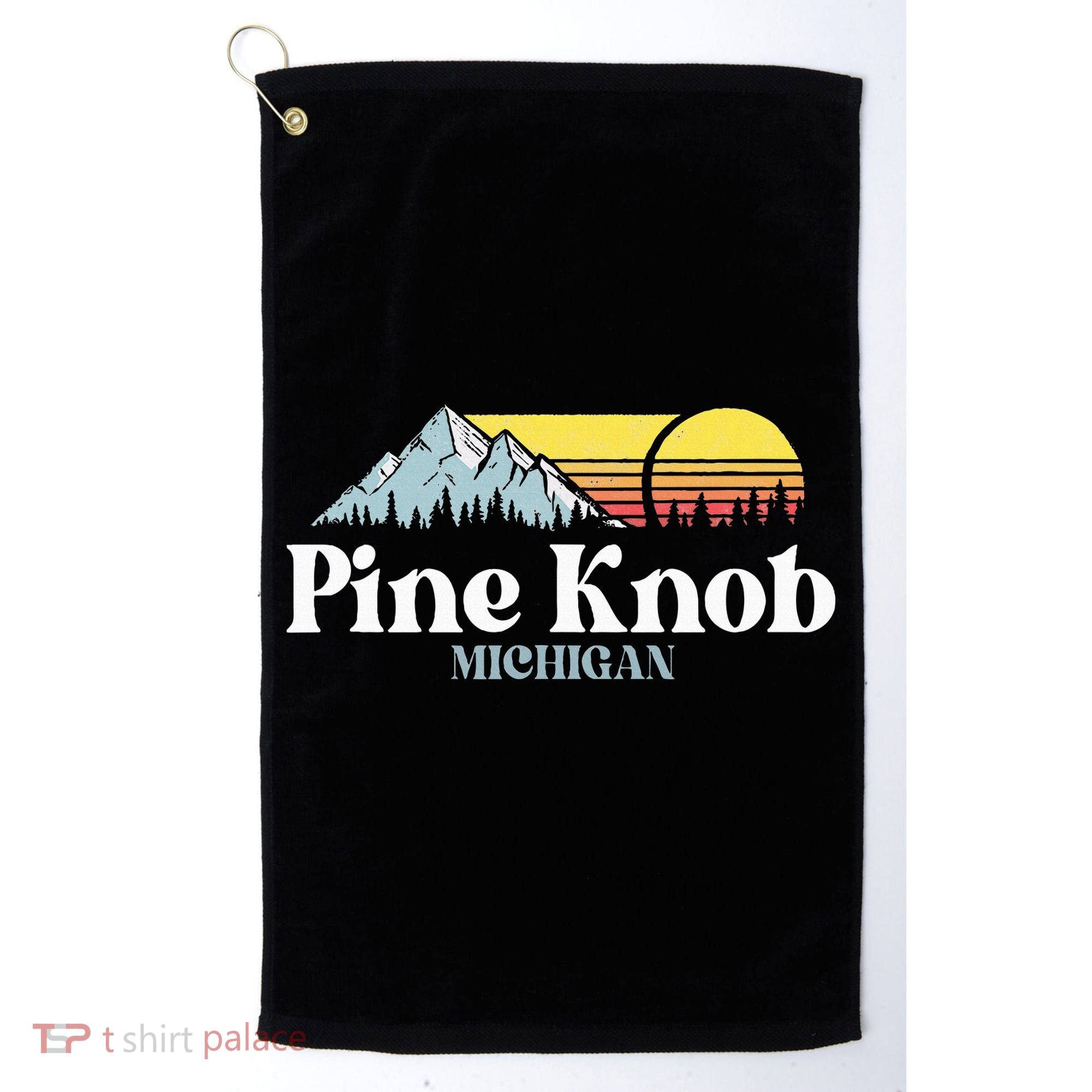Pine Knob Michigan Ski Snowboarding Vacations Hiking Trails Golf Towel