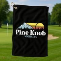 Pine Knob Michigan Ski Snowboarding Vacations Hiking Trails Golf Towel thumb 1