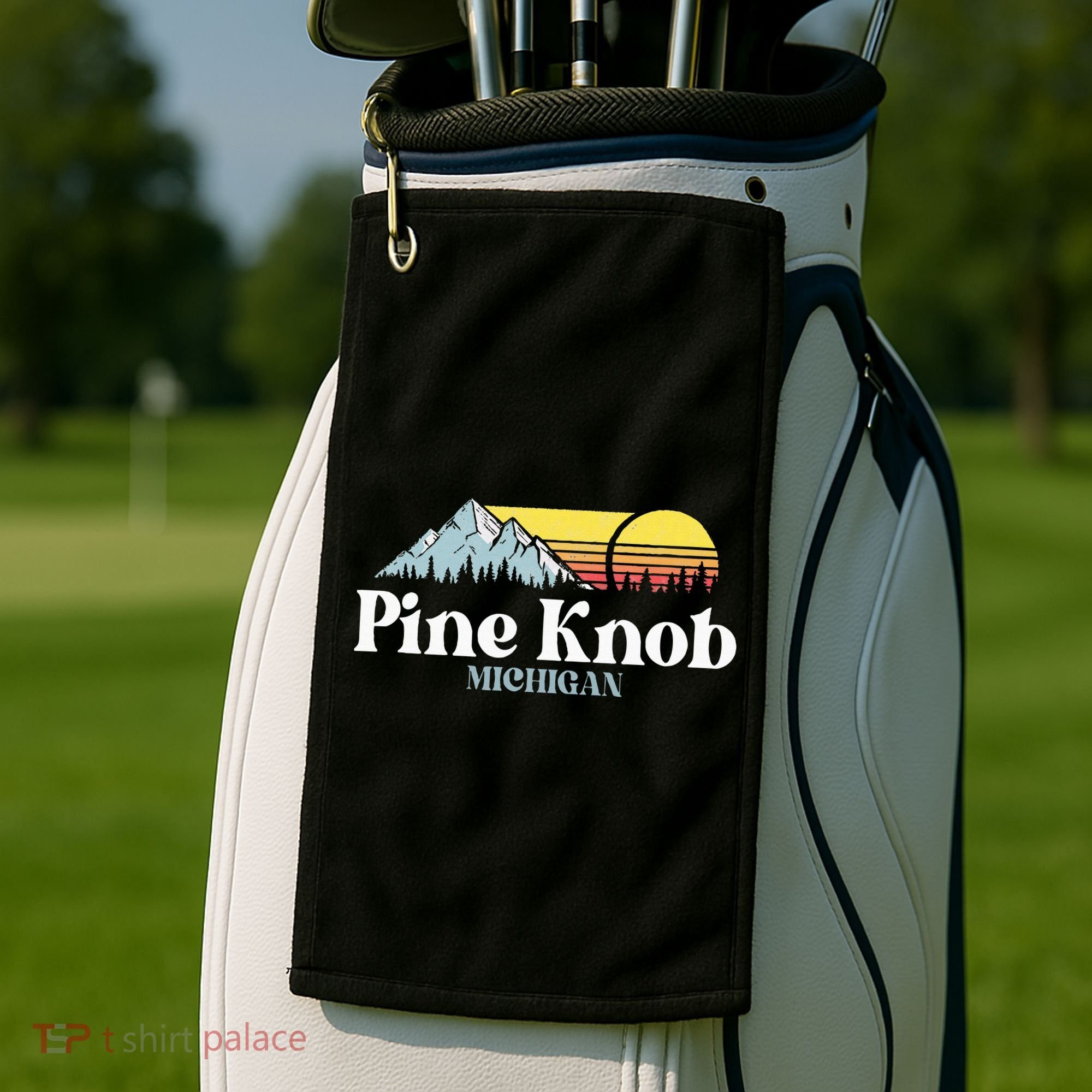 Pine Knob Michigan Ski Snowboarding Vacations Hiking Trails Golf Towel