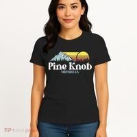 Pine Knob Michigan Ski Snowboarding Vacations Hiking Trails Women's T-Shirt thumb 4