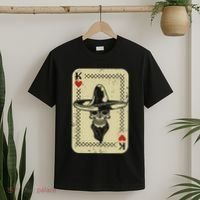 Poker King Mexico Sugar Skull Calavera Cards Player Cowboy T-Shirt thumb 2