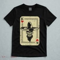 Poker King Mexico Sugar Skull Calavera Cards Player Cowboy T-Shirt thumb 5