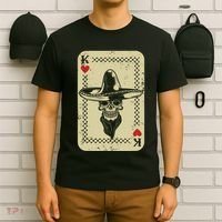 Poker King Mexico Sugar Skull Calavera Cards Player Cowboy T-Shirt thumb 6