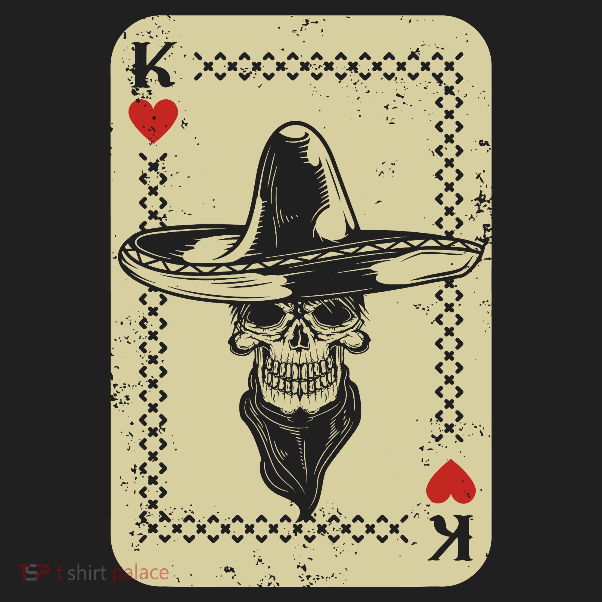 Poker King Mexico Sugar Skull Calavera Cards Player Cowboy Beanie