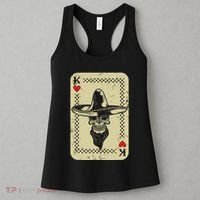 Poker King Mexico Sugar Skull Calavera Cards Player Cowboy Women's Tank Top thumb 3