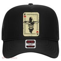 Poker King Mexico Sugar Skull Calavera Cards Player Cowboy Hat thumb 0