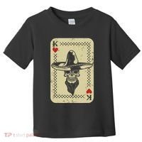 Poker King Mexico Sugar Skull Calavera Cards Player Cowboy Toddler T-Shirt thumb 0